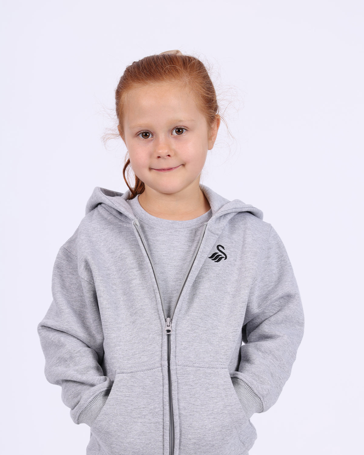 Junior Essentials Full Zip Hoodie - Grey