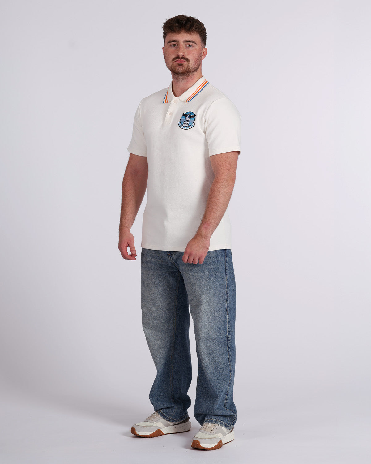 Sandfields Tipped Polo - White