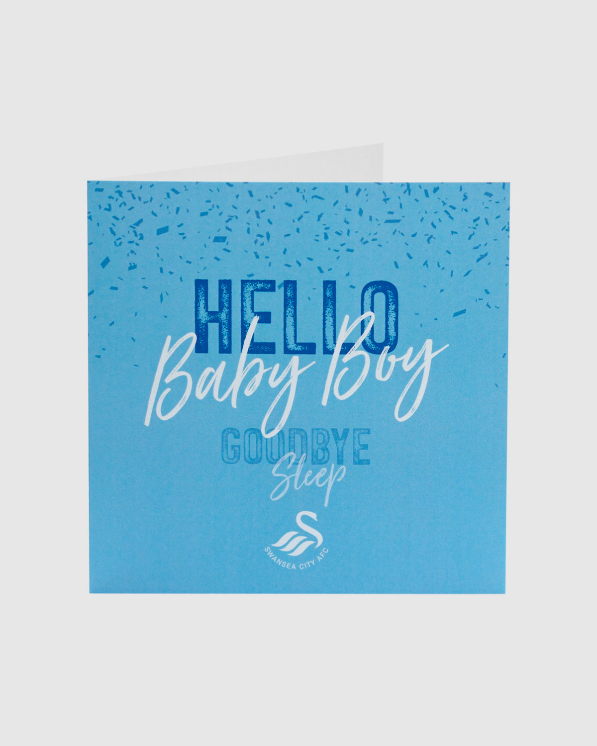 Swans Baby Boy Card