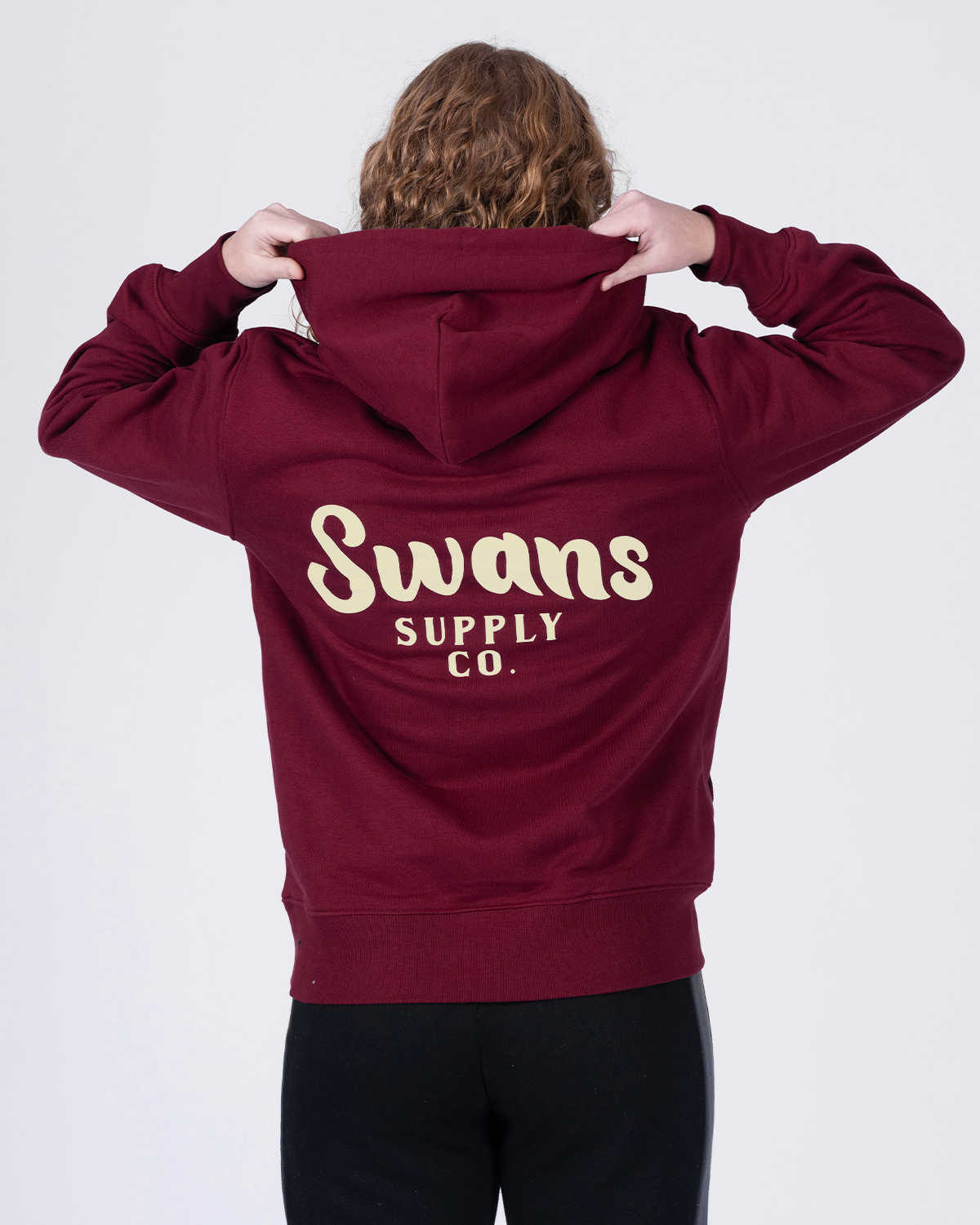 Womens Supply Co. Oversized Hoodie - Burgundy