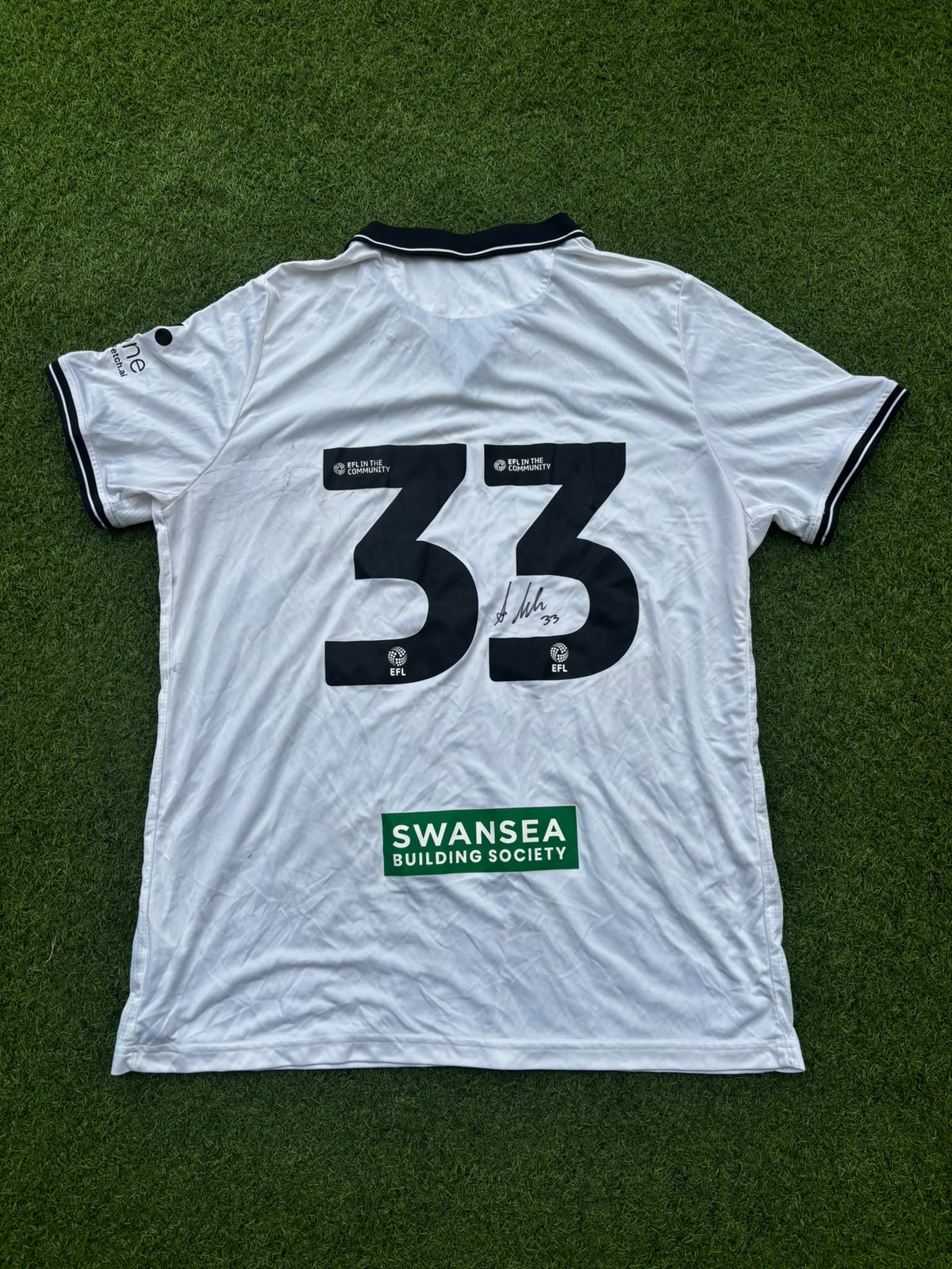 Match-worn Signed Death Row Pre-Season Shirt - Idah 33