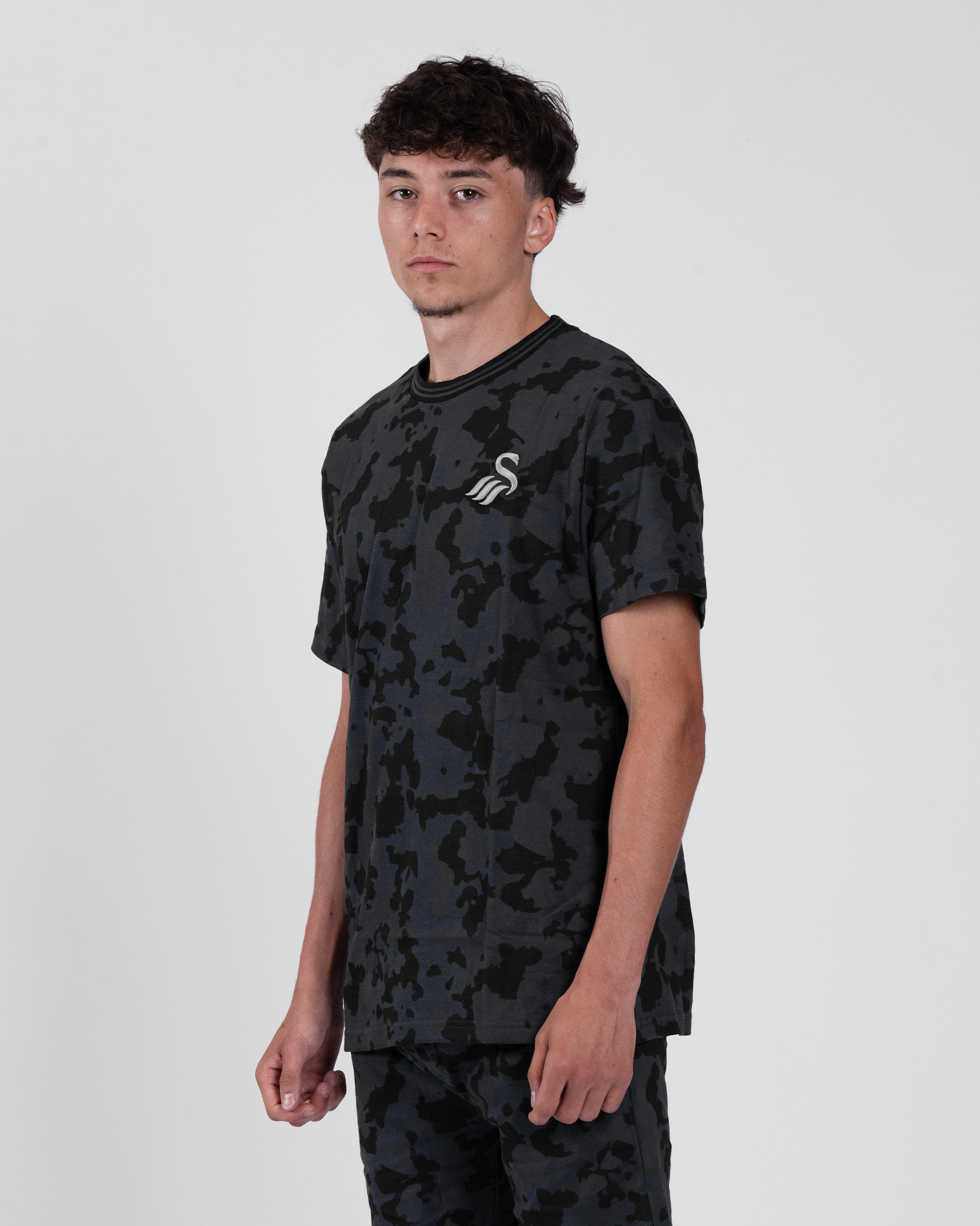 Junior Short Pyjamas - Black/Grey