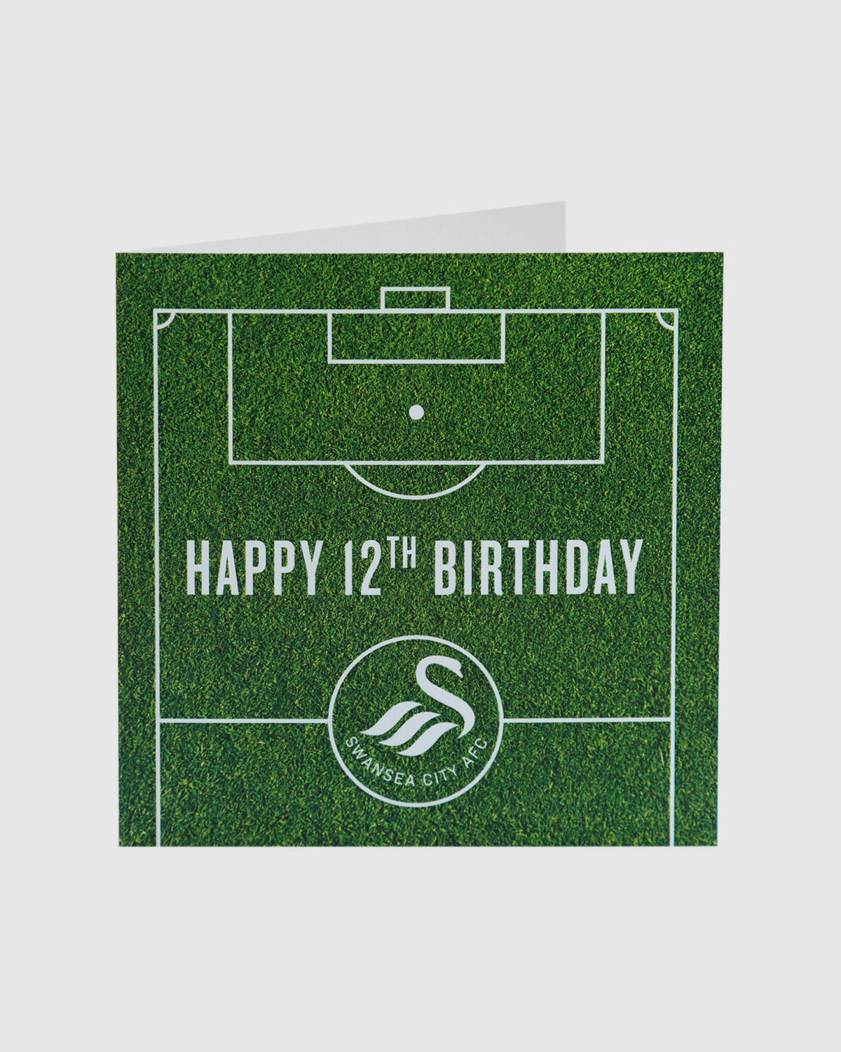 Swans Happy 12th Birthday Card