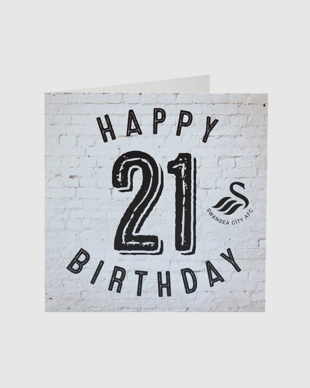 Swans Happy 21st Birthday Card