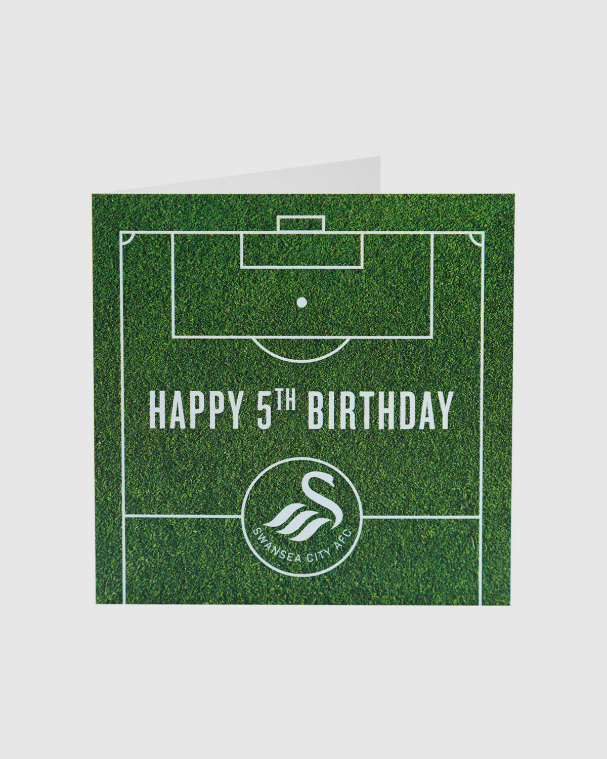 Swans Happy 5th Birthday Card
