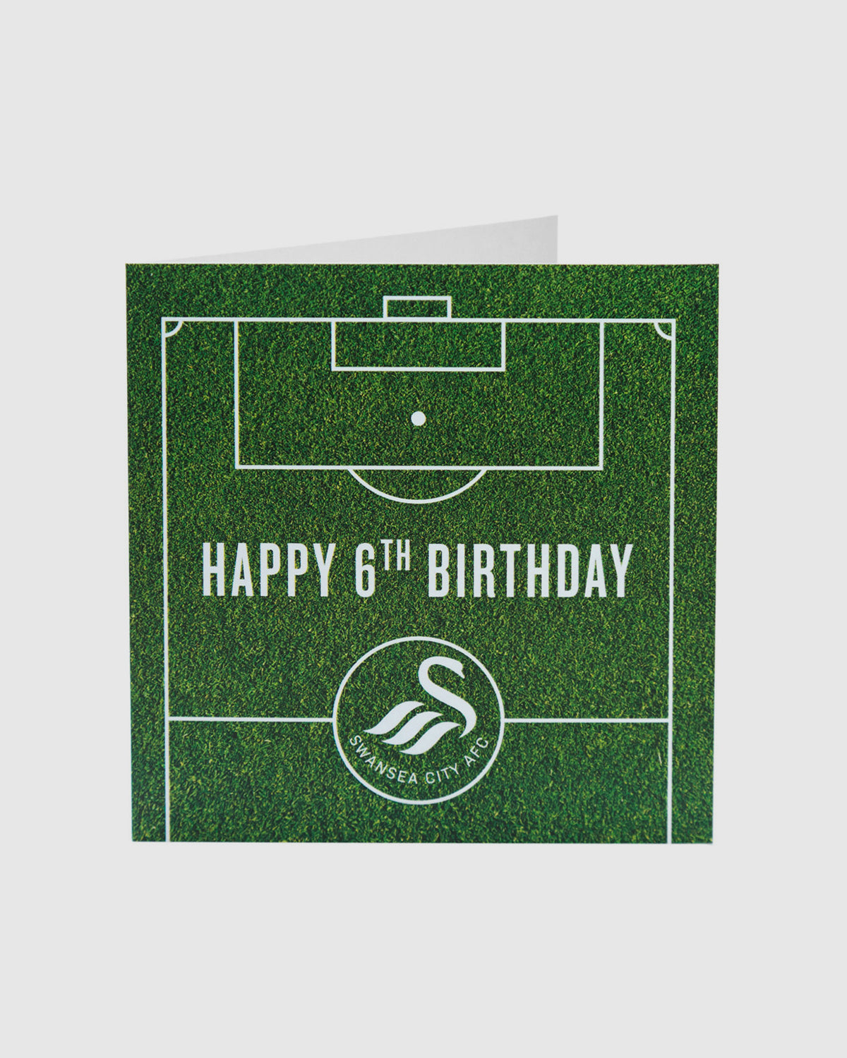 Swans Happy 6th Birthday Card