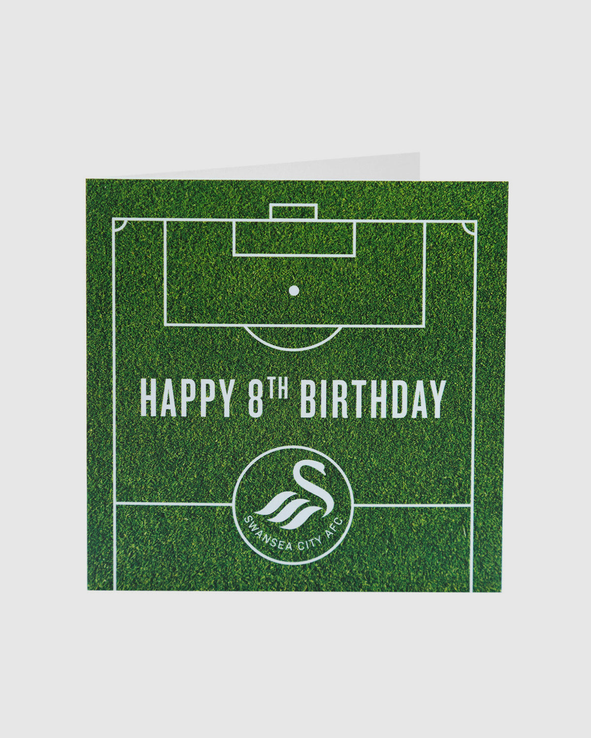 Swans Happy 8th Birthday Card