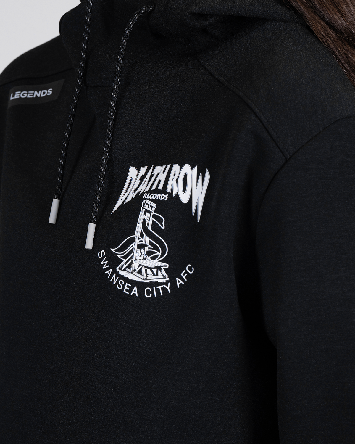 Legends x Death Row Tech Hoodie - Heather Black