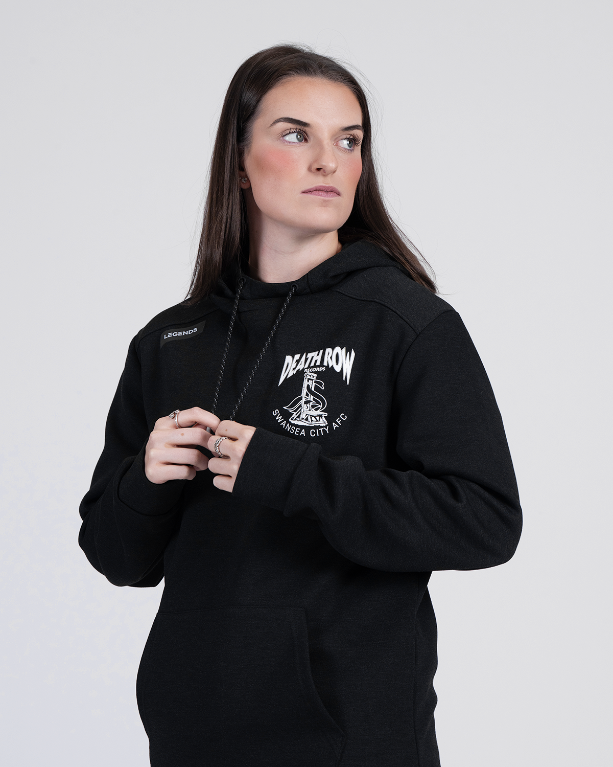 Legends x Death Row Tech Hoodie - Heather Black