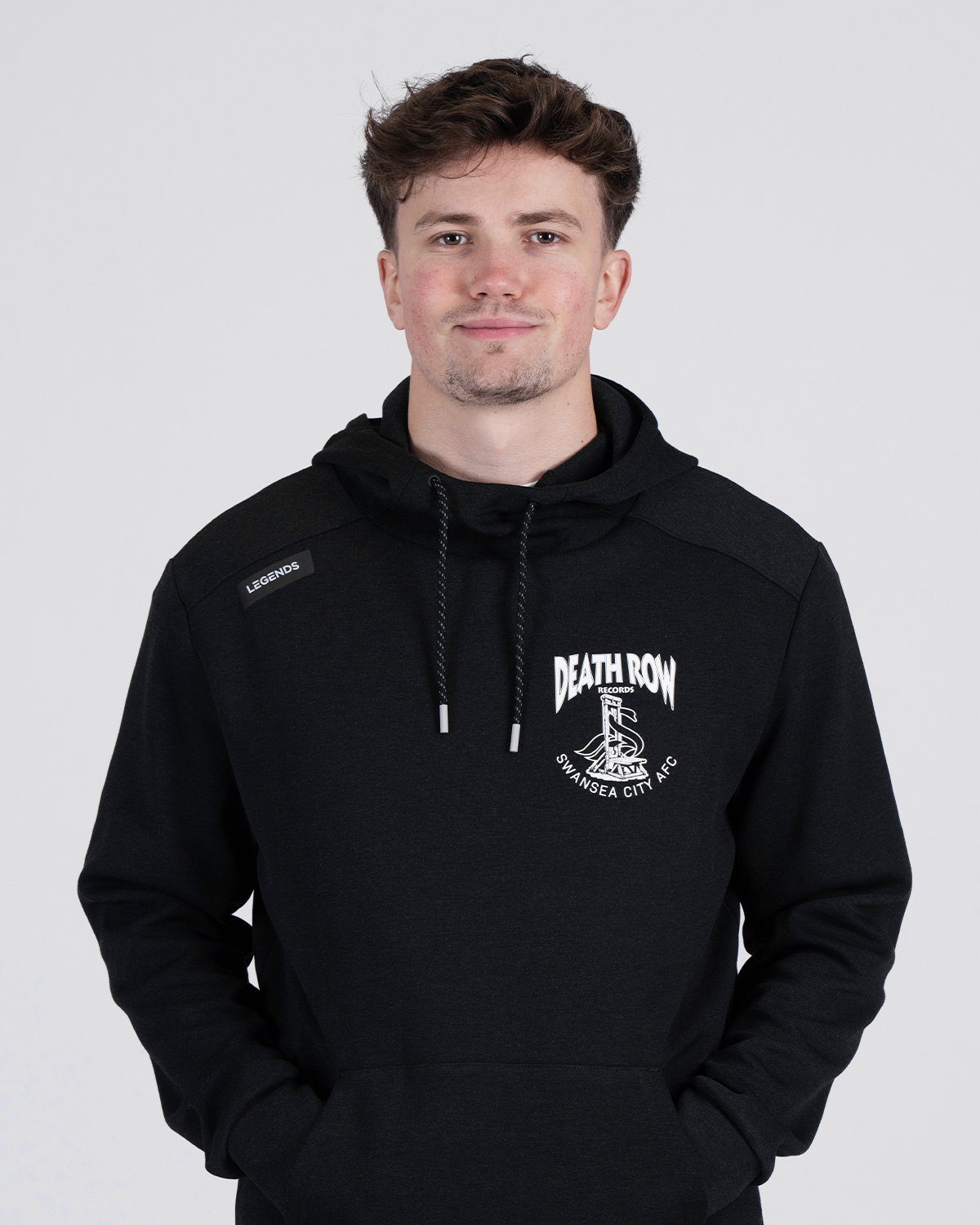 Legends x Death Row Tech Hoodie - Heather Black