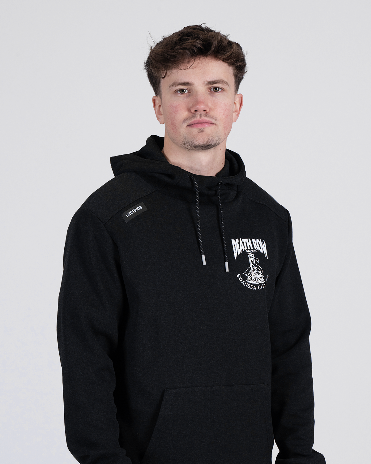 Legends x Death Row Tech Hoodie - Heather Black