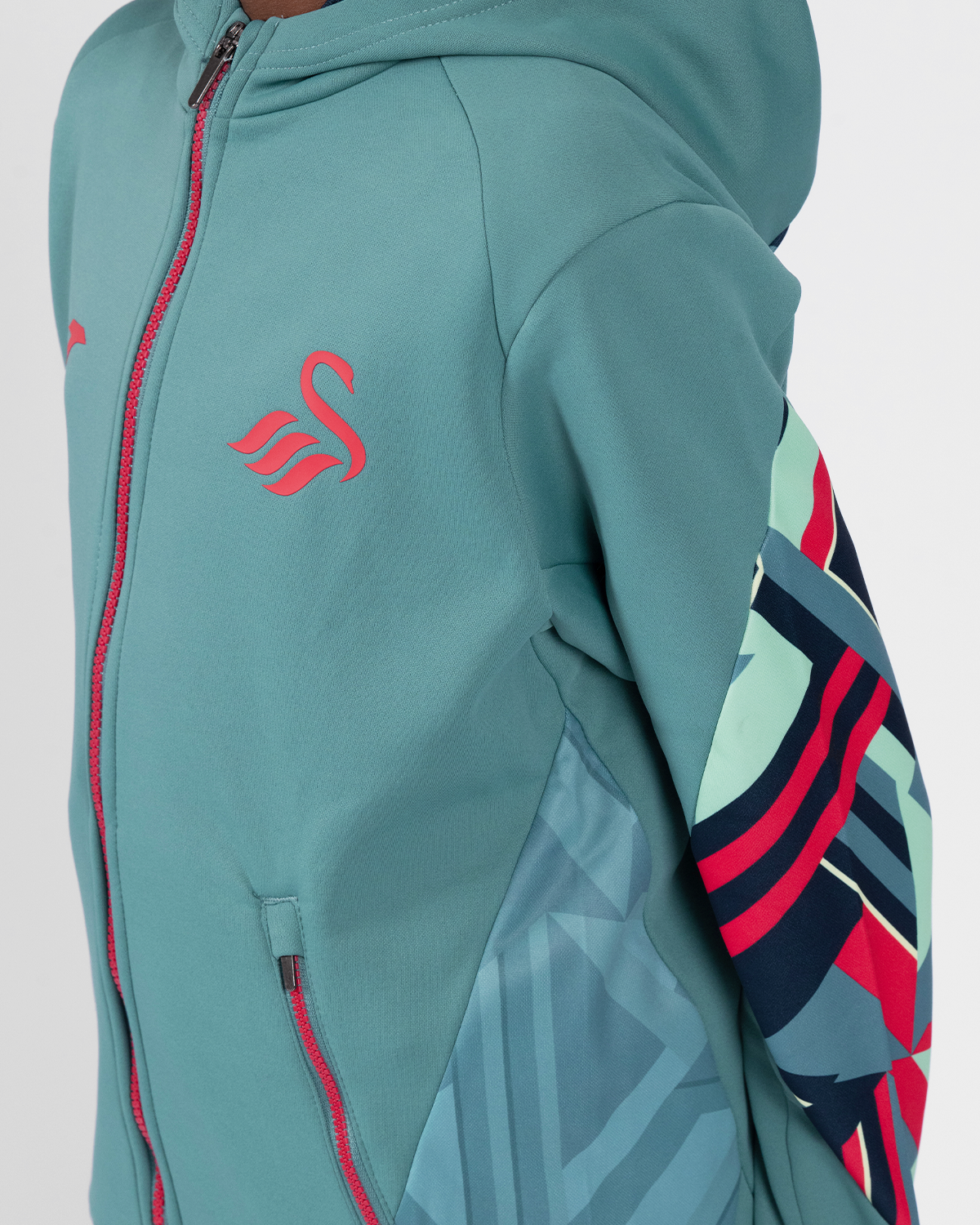 Junior Training Full Zip Hood 2025/26 - Green
