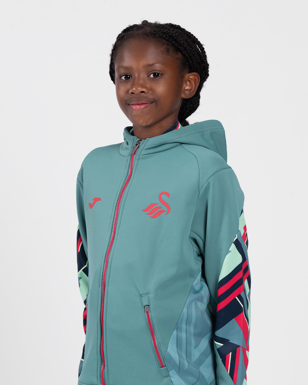 Junior Training Full Zip Hood 2025/26 - Green