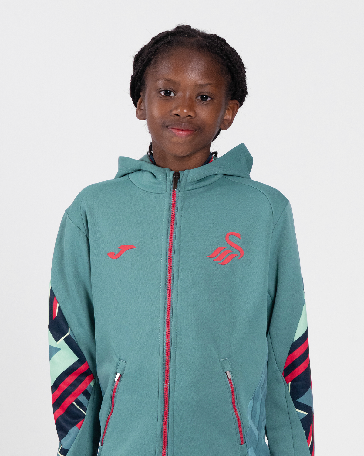 Junior Training Full Zip Hood 2025/26 - Green