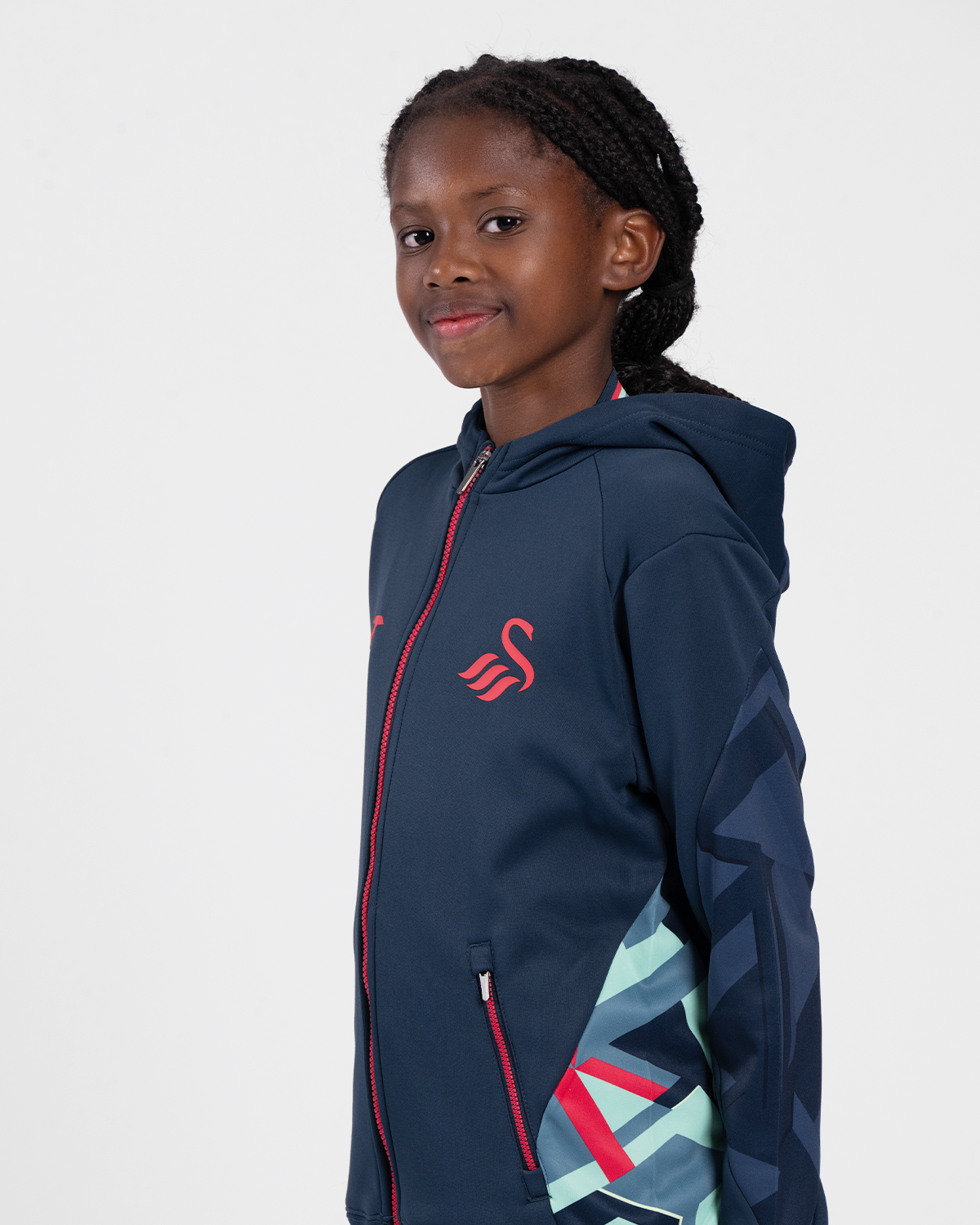 Junior Training Full Zip Hood 2025/26 - Navy