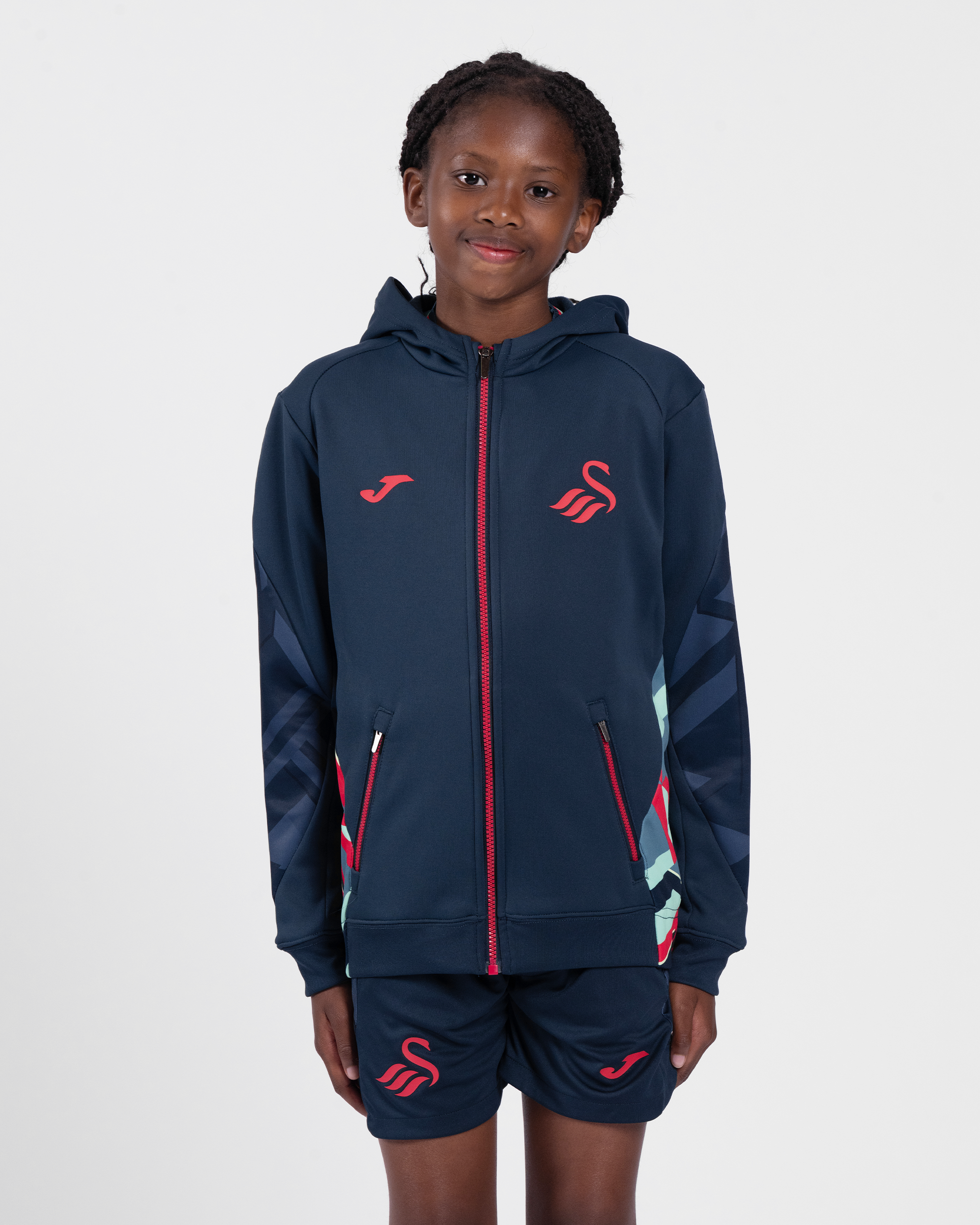 Junior Training Full Zip Hood 2025/26 - Navy