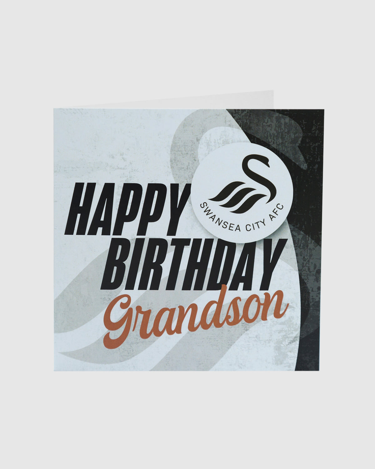 Swans Happy Birthday Grandson Card