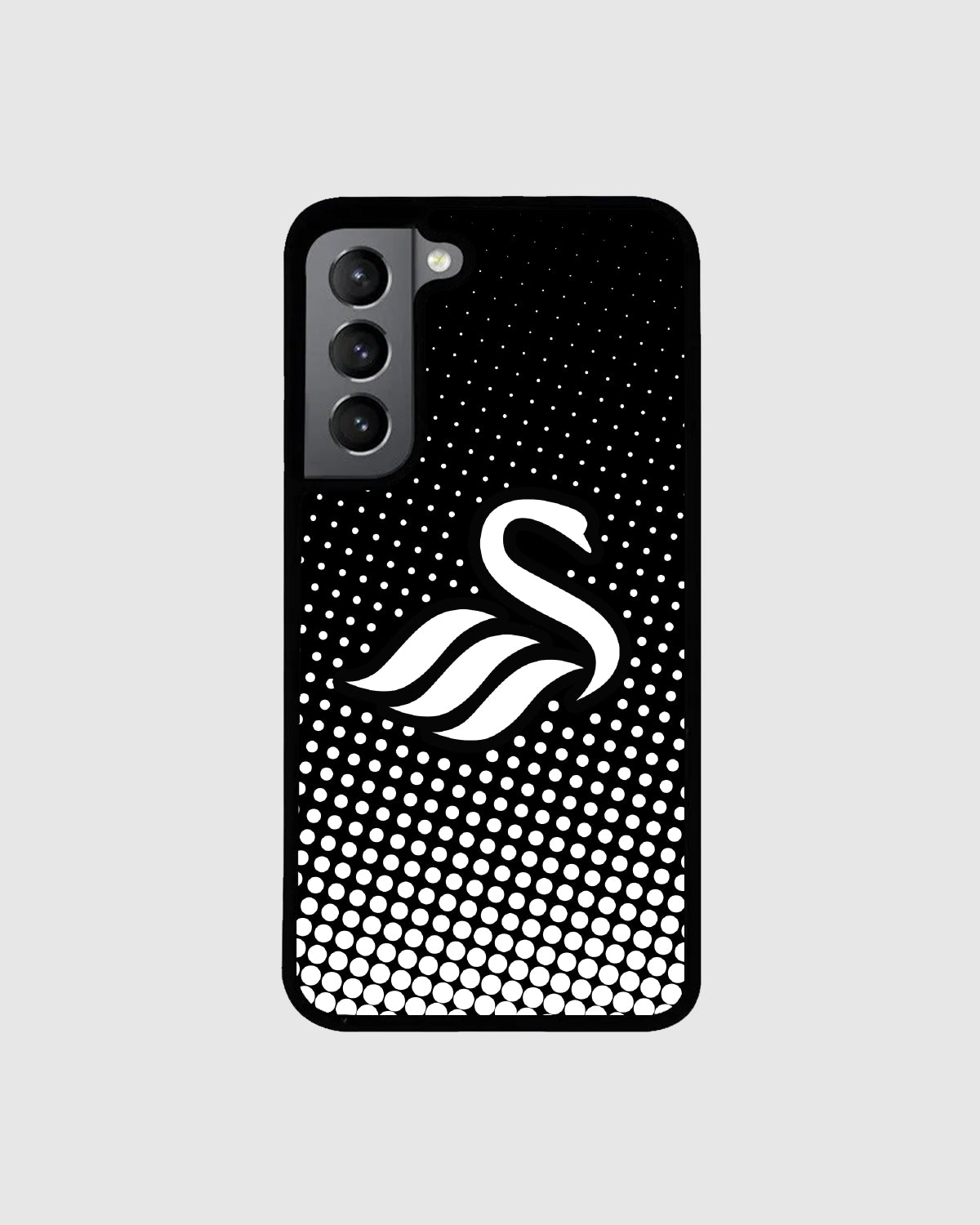 Swans Halftone Black Phone Case