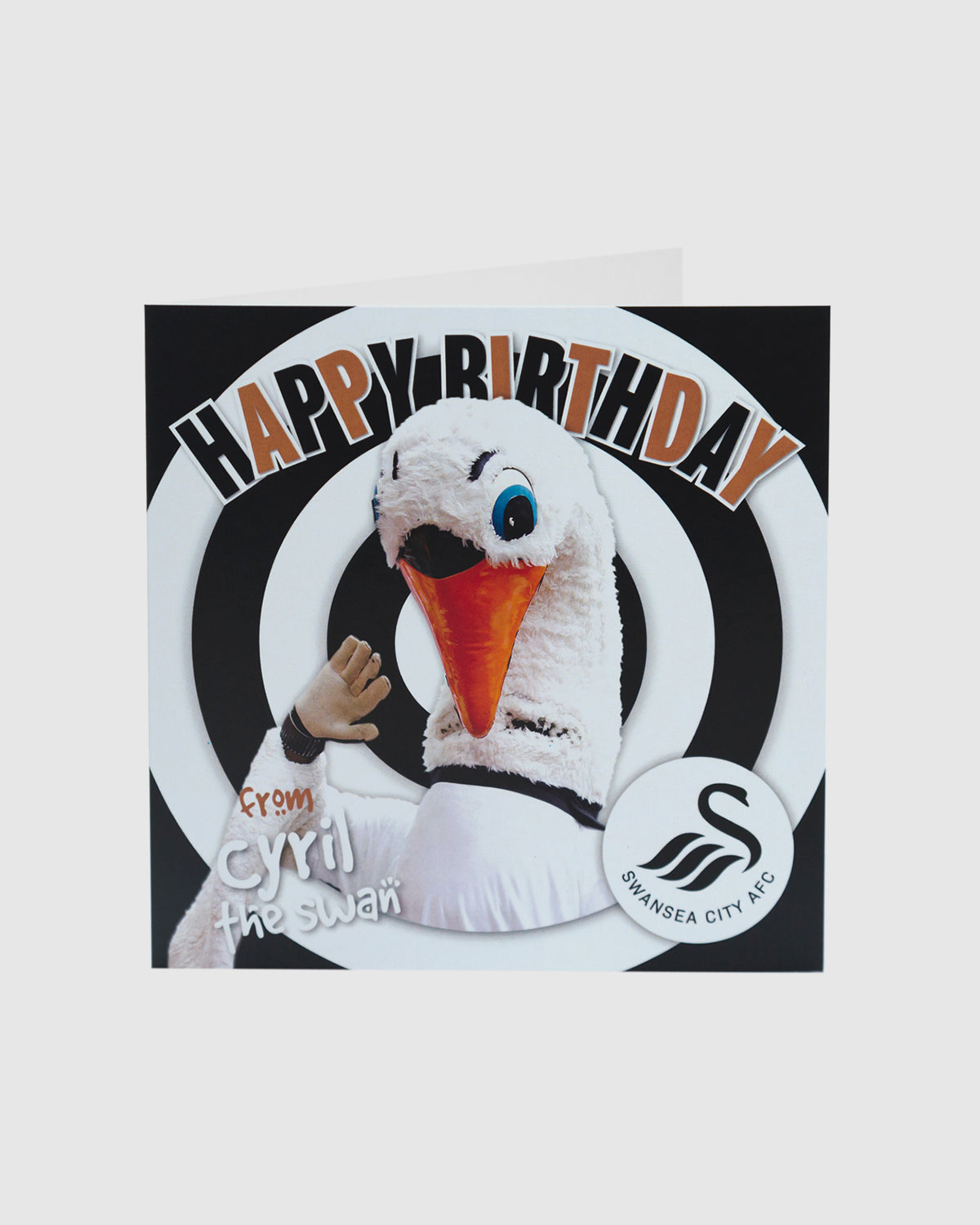 Swans Cyril Happy Birthday Card