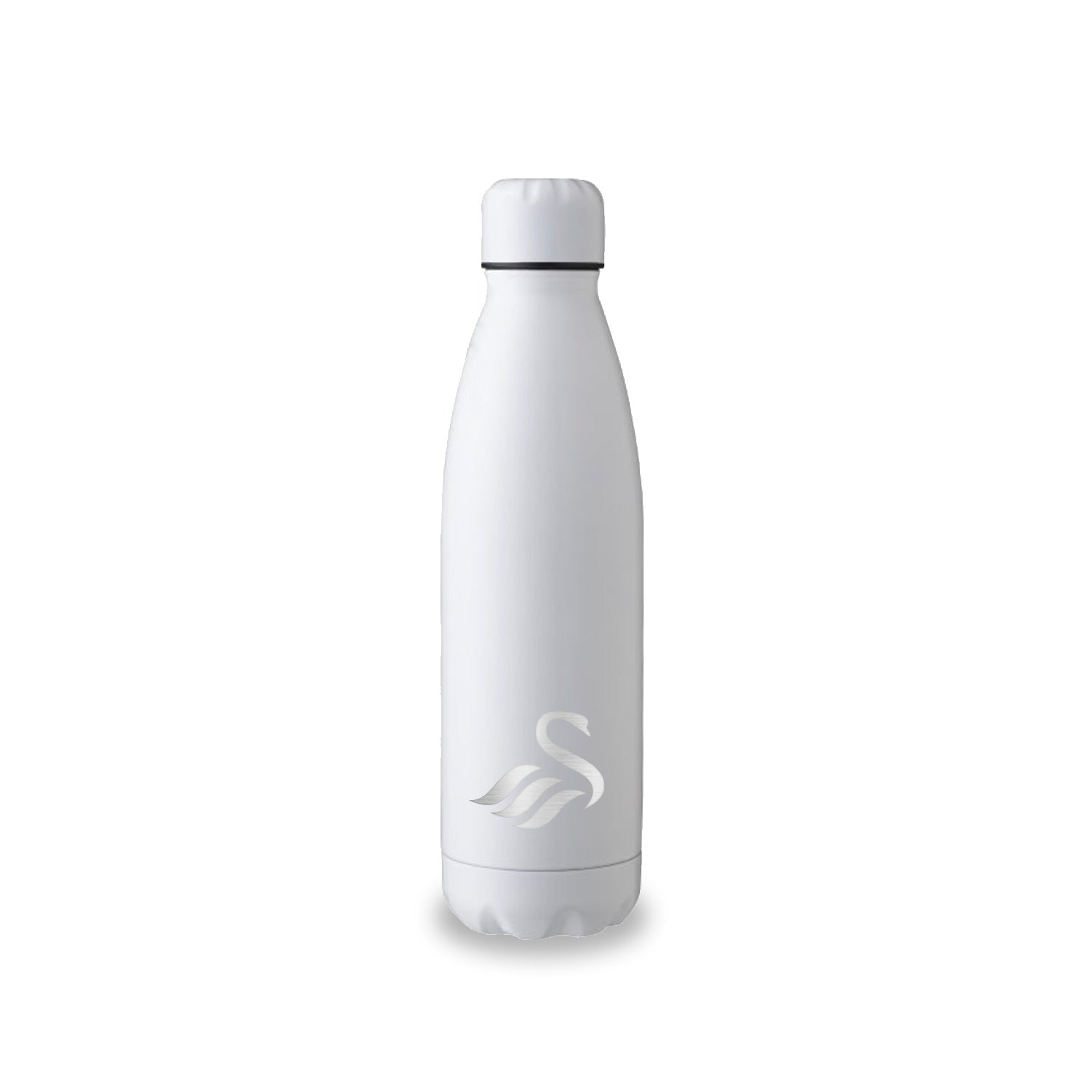 Crest Engraved Water Bottle - White