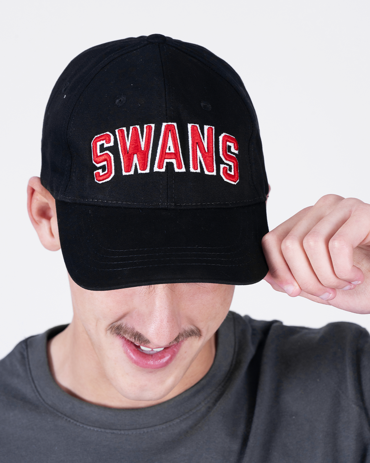 Swans College Cap - Black/Red