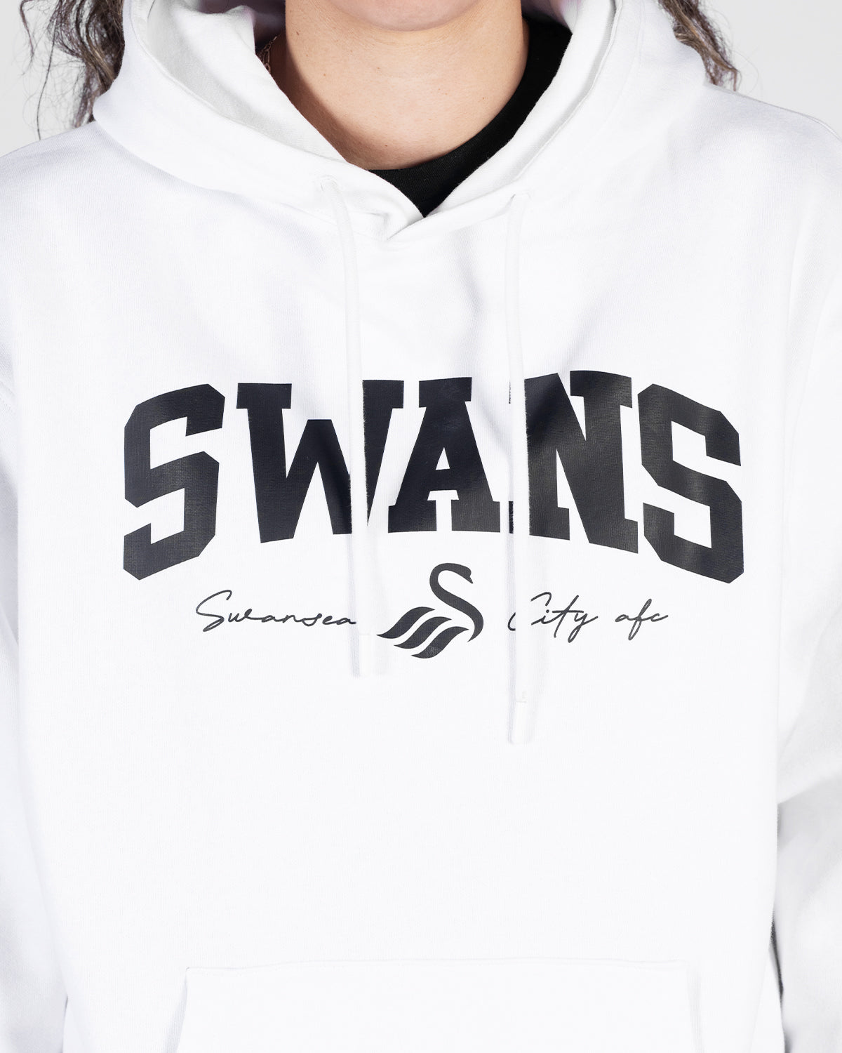 Swans College Oversized Hoodie - White