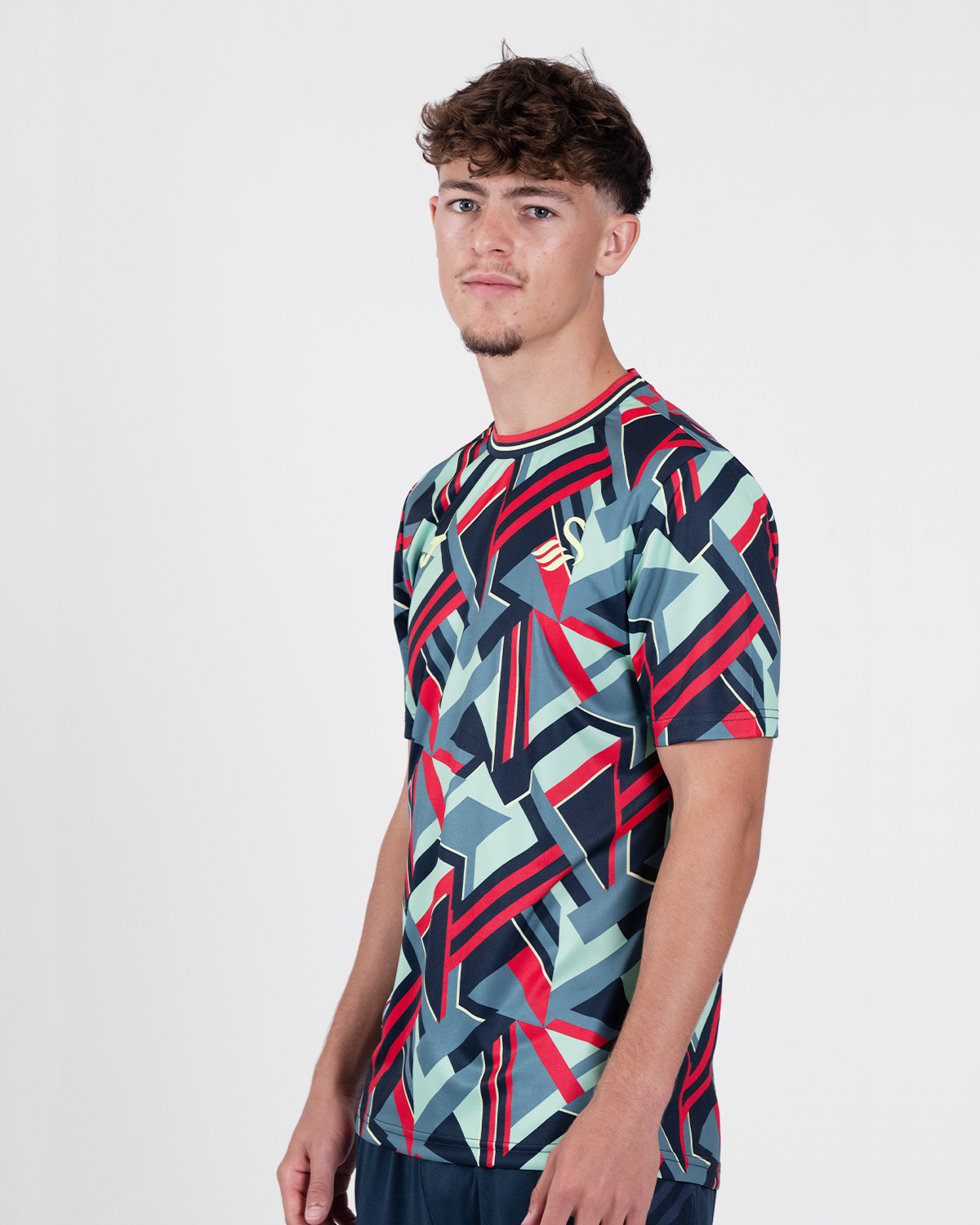 Pull de football rouge zippé Swansea City Joma, haut d