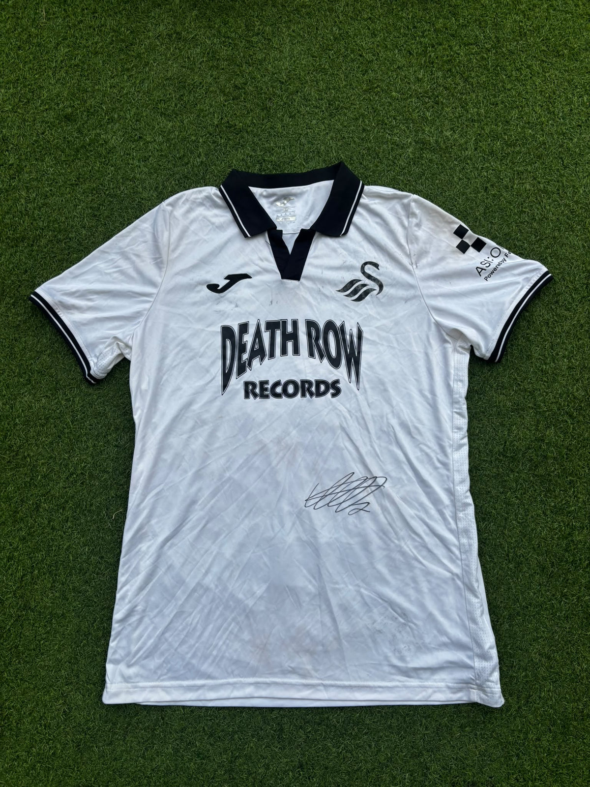 Match-worn Signed Death Row Pre-Season Shirt - Widell 7