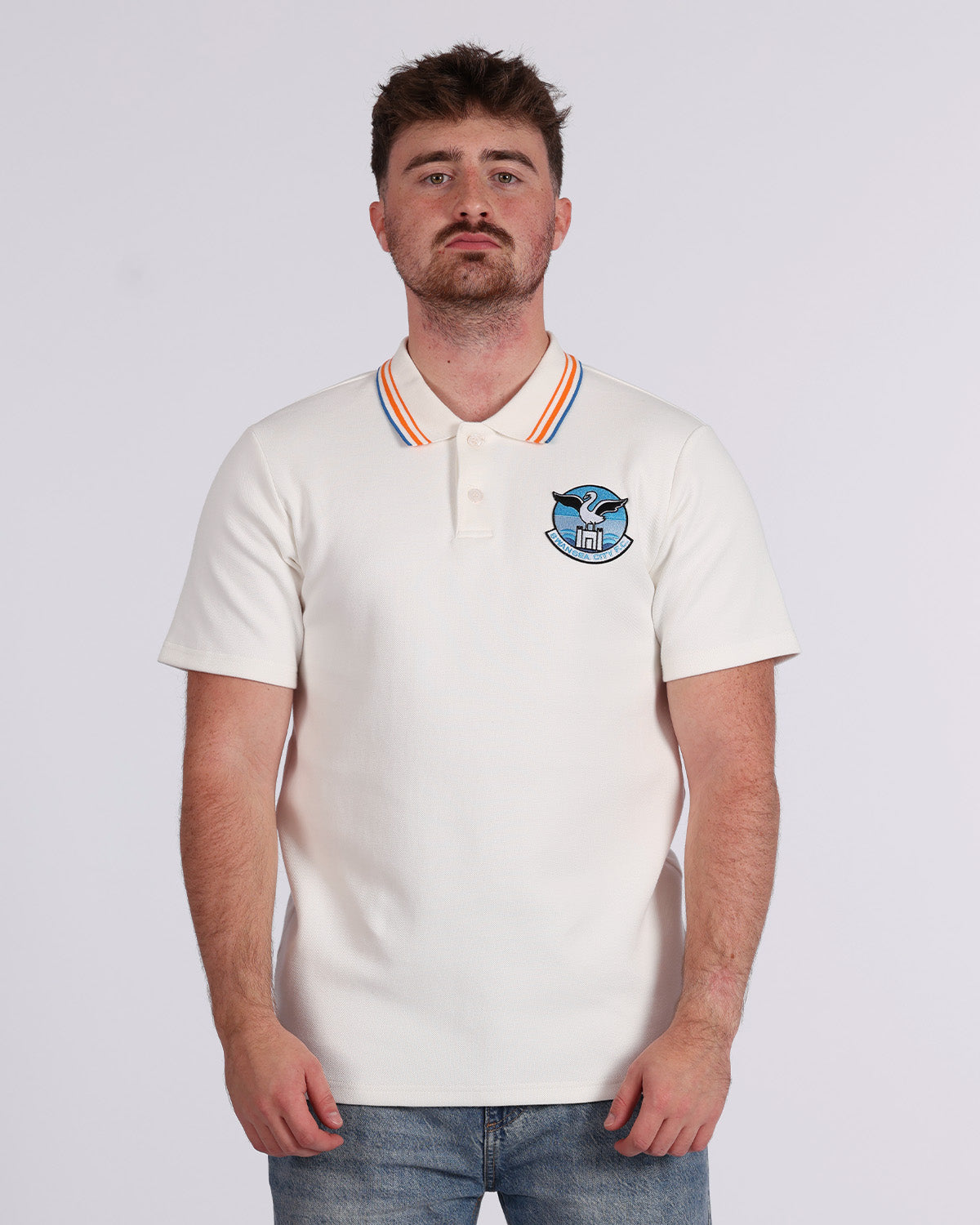 Sandfields Tipped Polo - White
