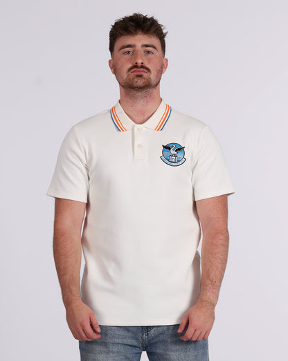 Sandfields Tipped Polo - White