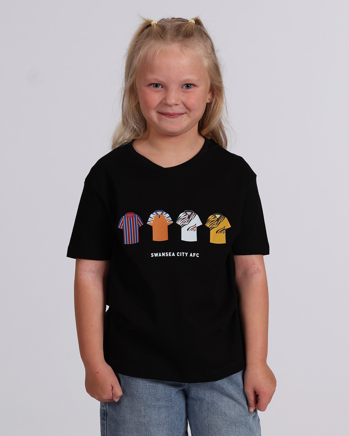 Junior 90's Retro T-Shirt - Black