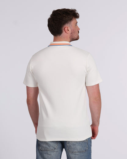 Sandfields Tipped Polo - White