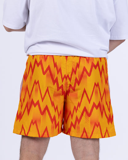 Adult Retro Swim Shorts - Orange