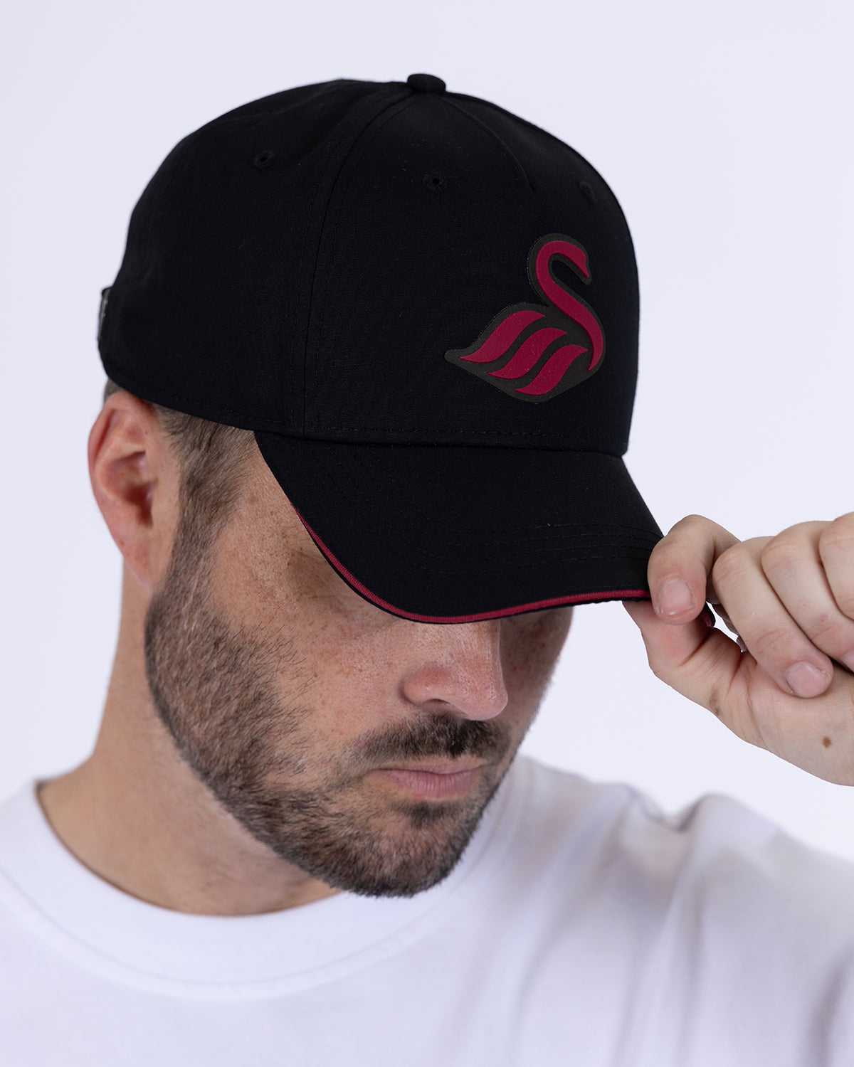 Swans Training Cap - Black/Burgundy