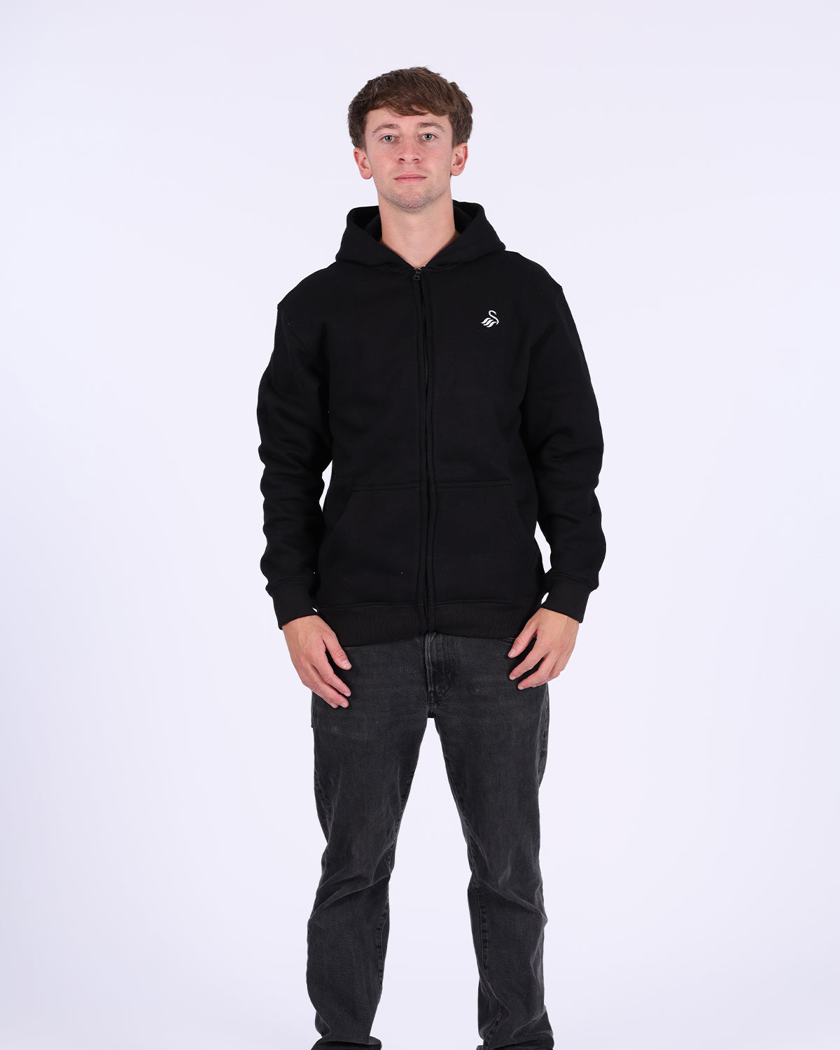 Essentials Full Zip Hoodie - Black