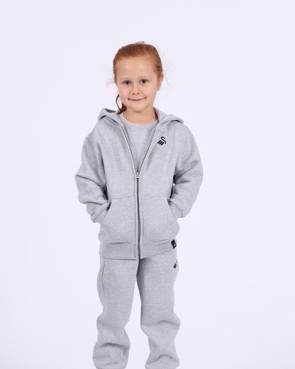 Junior Essentials Full Zip Hoodie - Grey