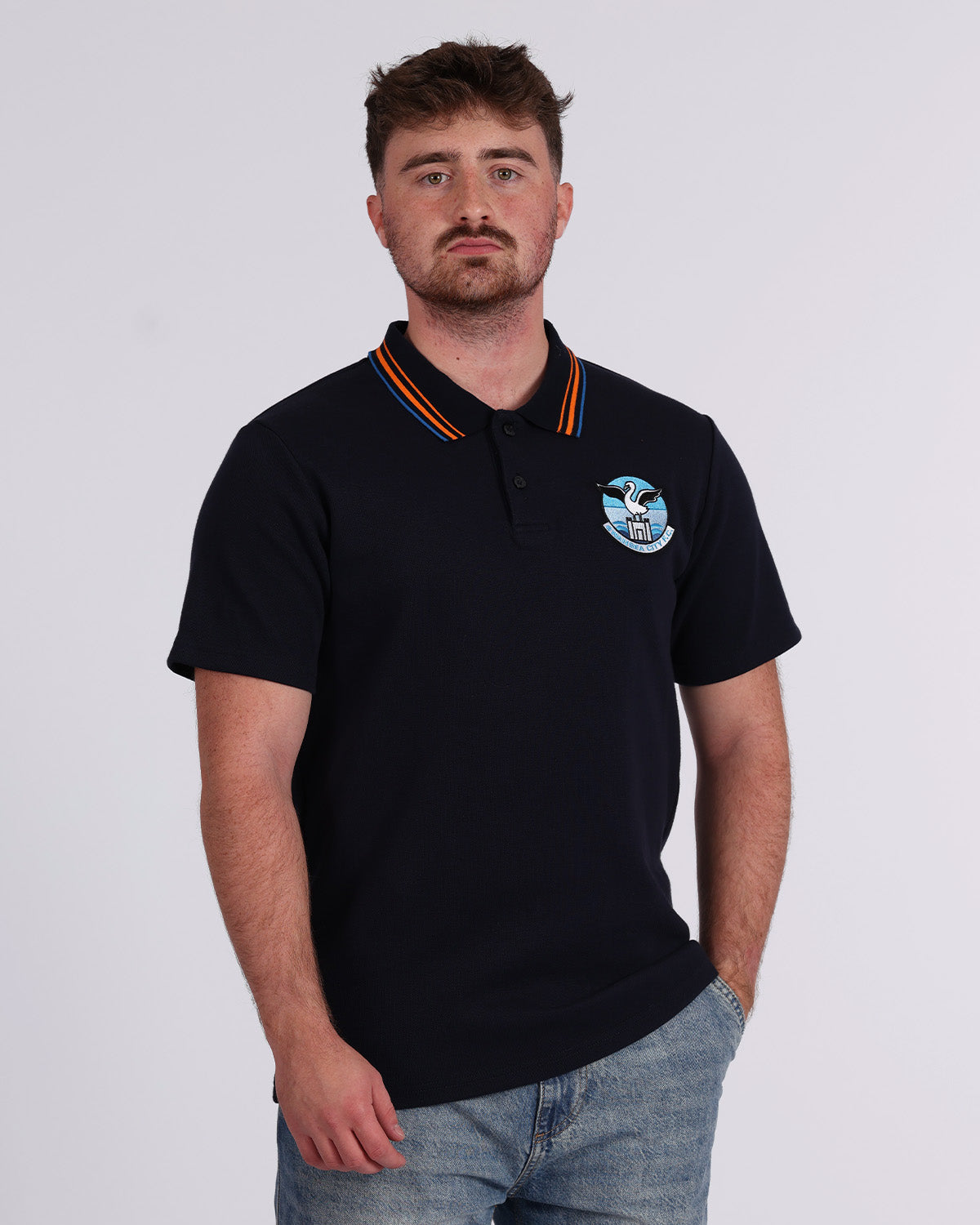 Sandfields Tipped Polo - Navy