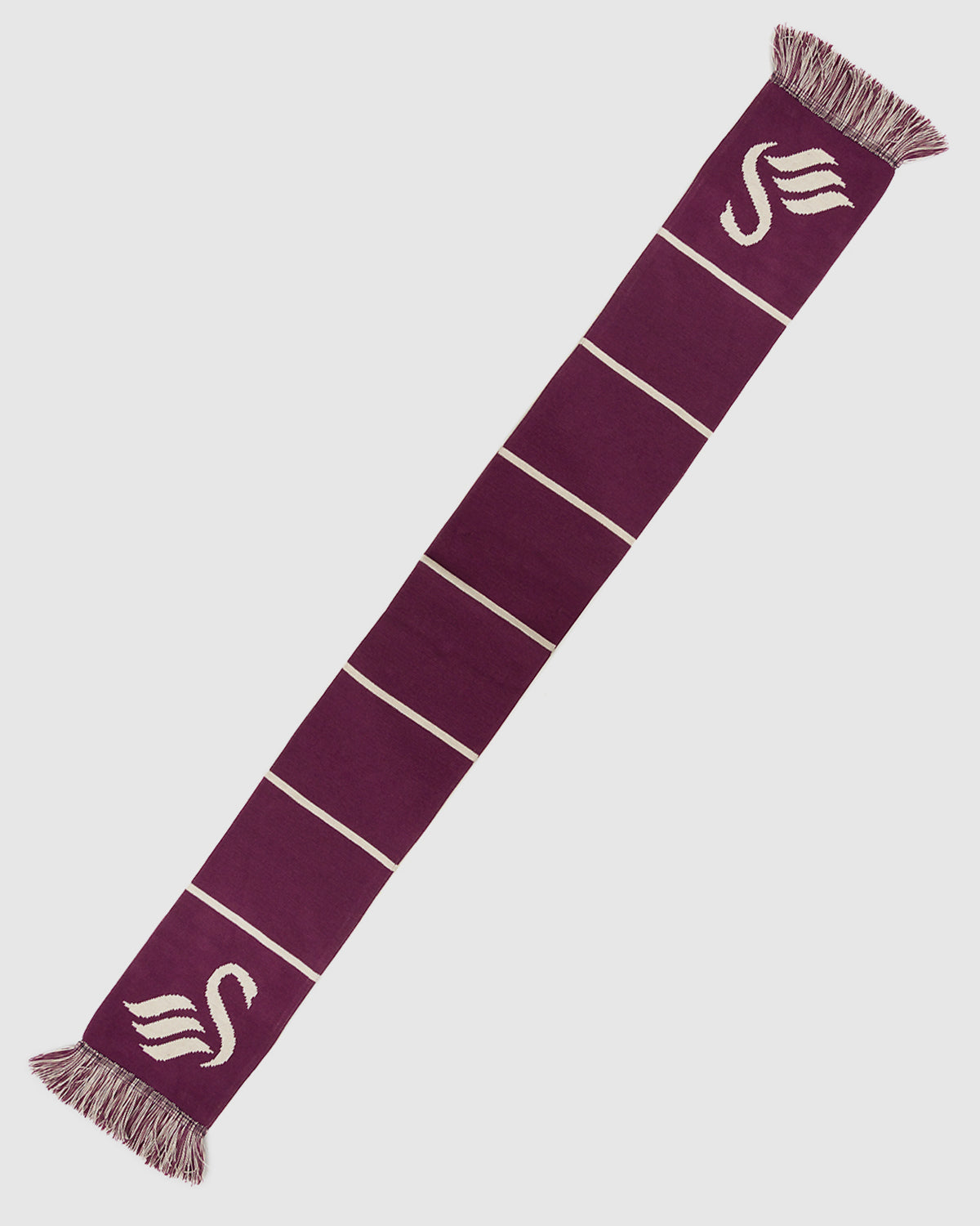 Bar Scarf - Purple/Cream
