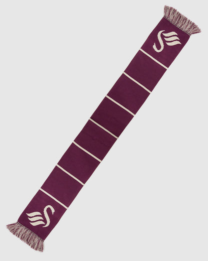 Bar Scarf - Purple/Cream