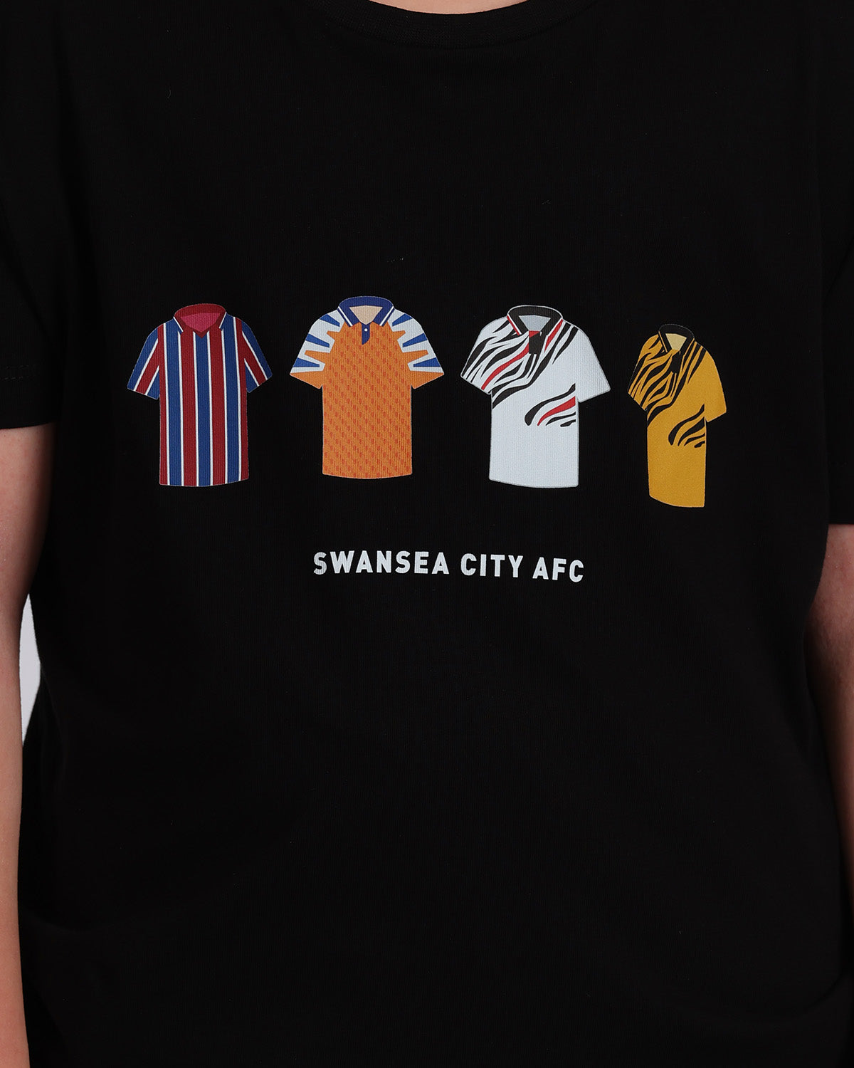 Junior 90's Retro T-Shirt - Black