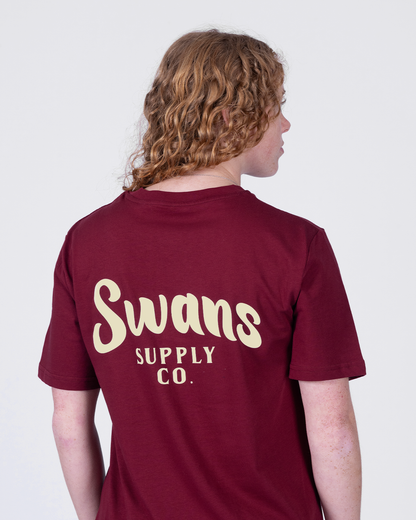 Womens Supply Co. Oversized T-Shirt - Burgundy