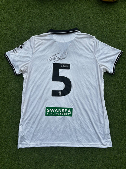 Match-worn Signed Death Row Pre-Season Shirt - Cabango 5