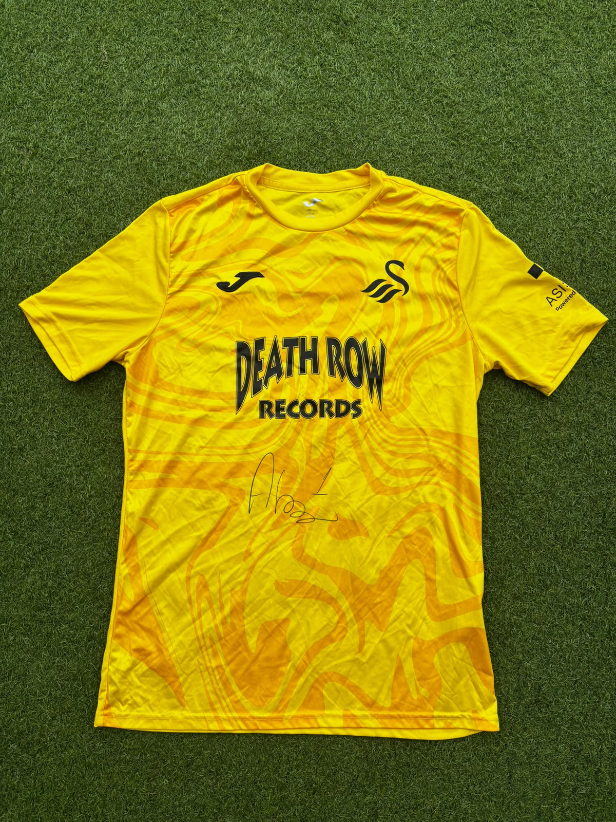 Match-worn Signed Death Row Pre-Season Shirt - Fisher 1