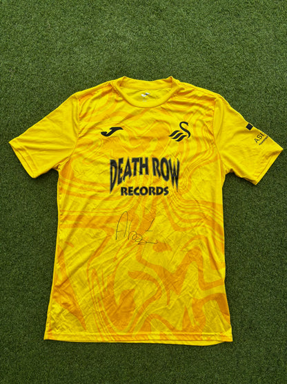 Match-worn Signed Death Row Pre-Season Shirt - Fisher 1