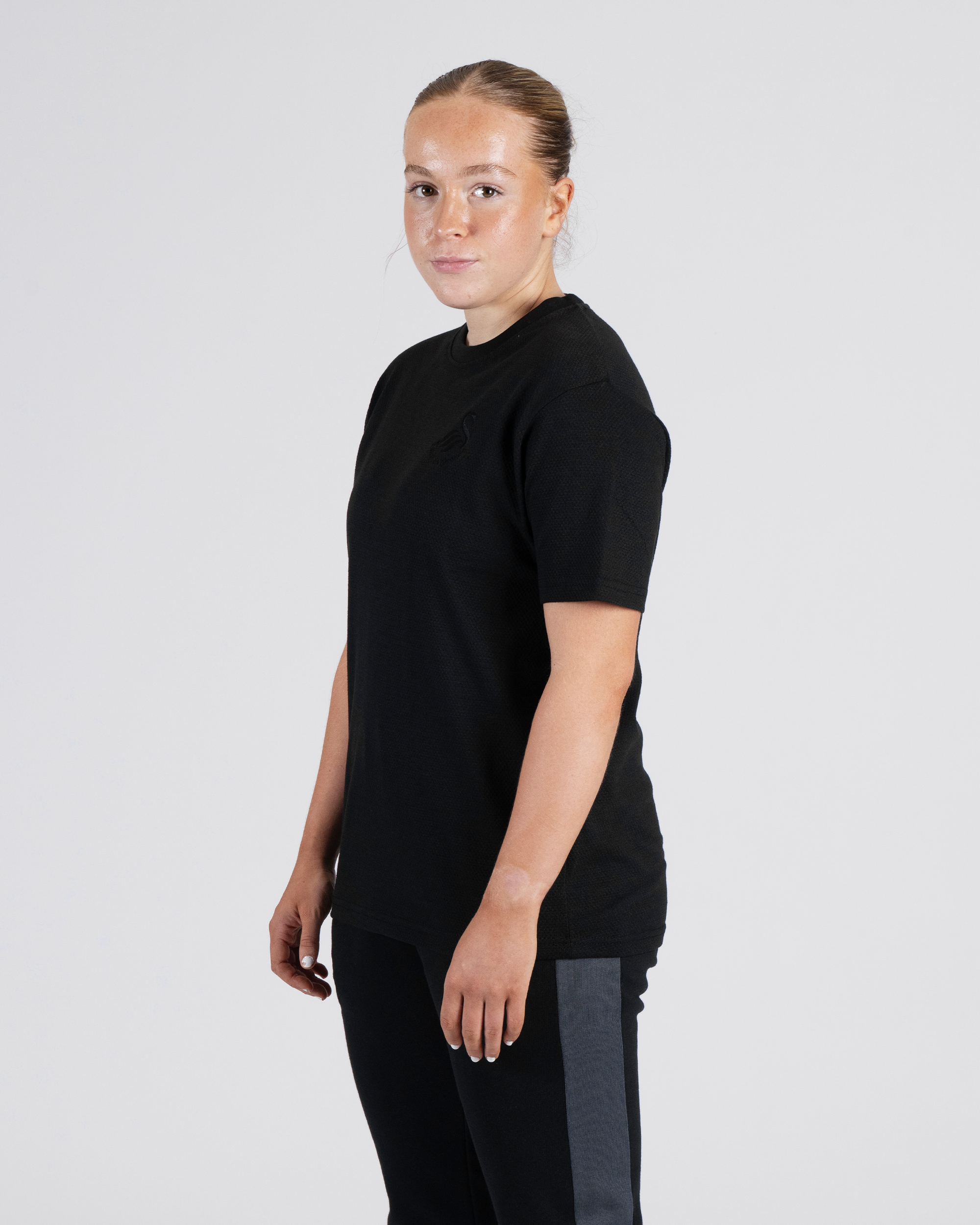 Adult Textured T-Shirt - Black