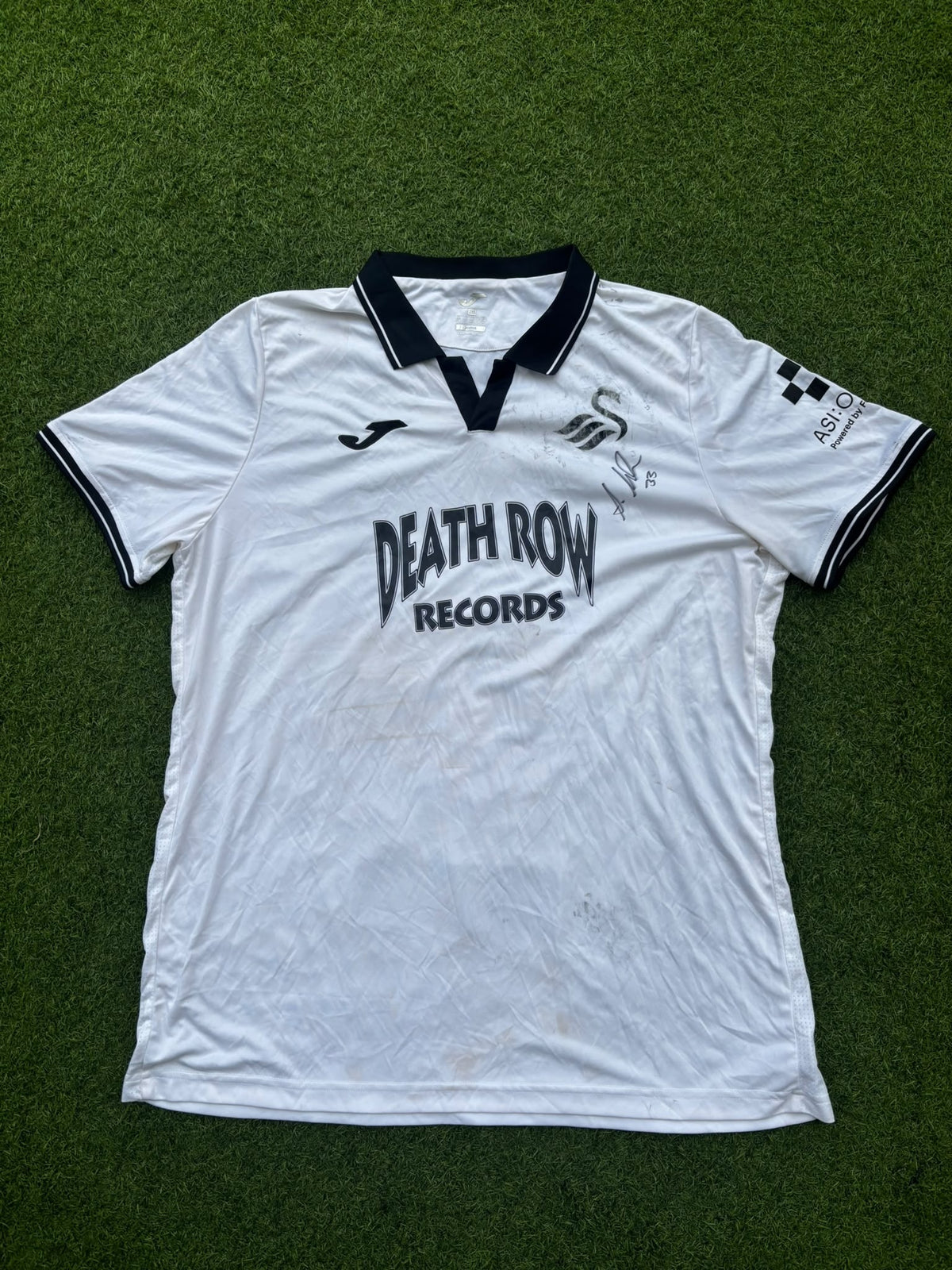 Match-worn Signed Death Row Pre-Season Shirt - Idah 33