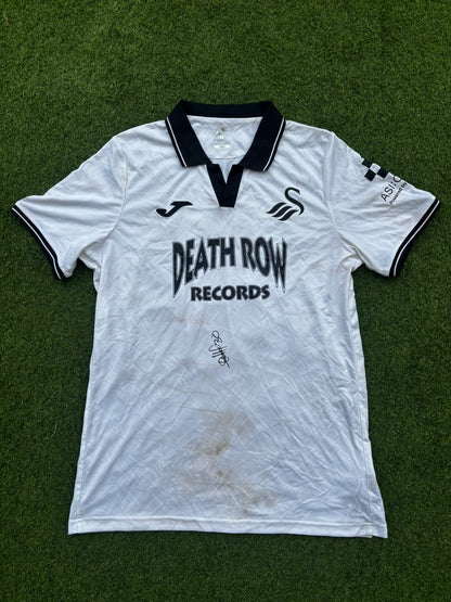 Match-worn Signed Death Row Pre-Season Shirt - Opoku 30