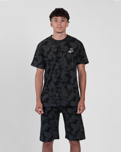 Adult Short Pyjamas - Black/Grey