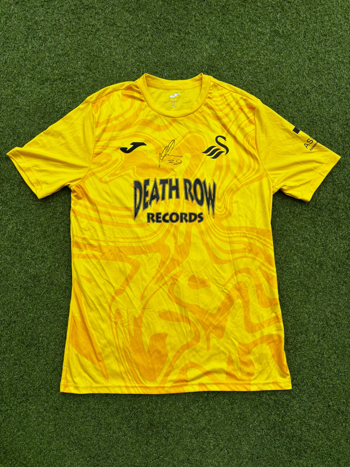 Match-worn Signed Death Row Pre-Season Shirt - Farman 29