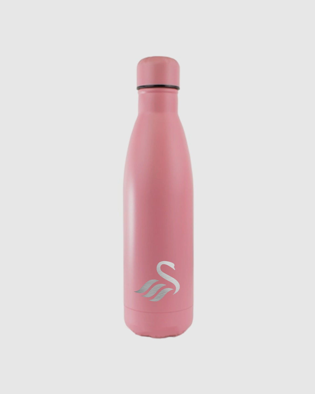 Crest Engraved Water Bottle - Light Pink